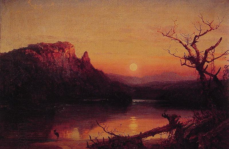 Jasper Francis Cropsey Sunset Eagle Cliff China oil painting art